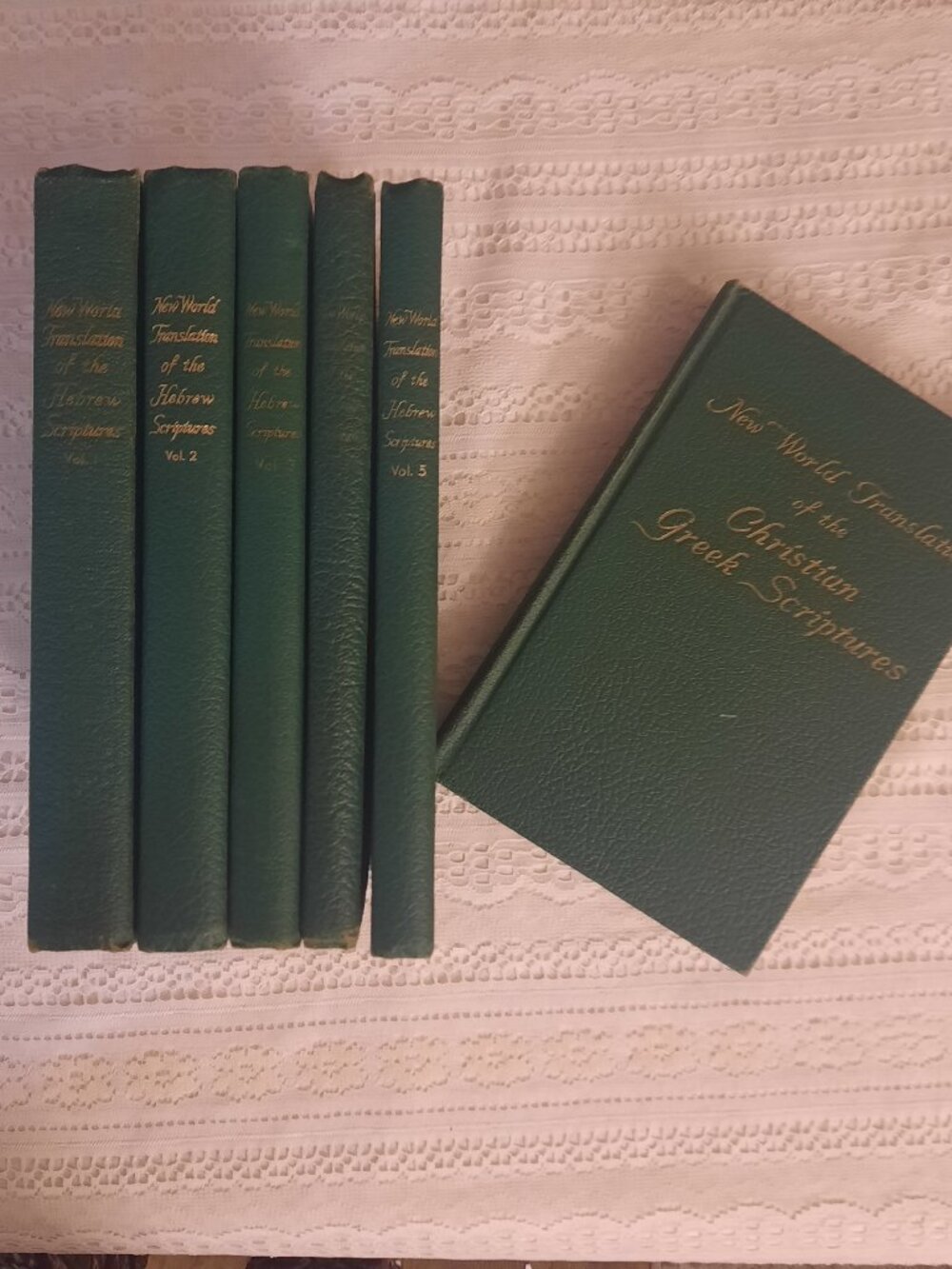 New World Translation of Hebrew & Greek Scriptures VOL 1-5, 1ST EDITIONS 6 BOOKS